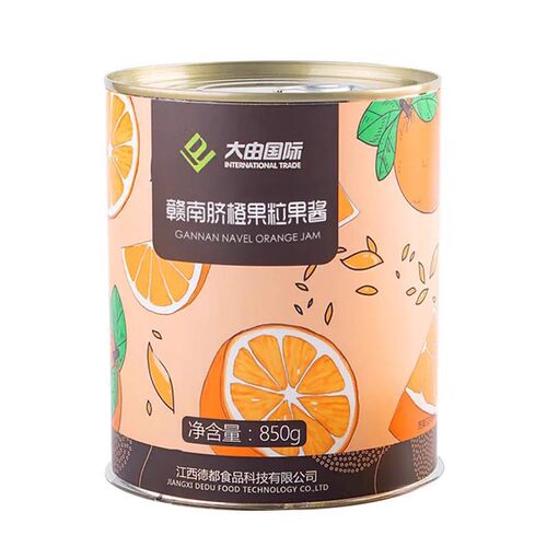 大由国际糖水红豆罐头红豆奶茶专用原材即食橙粒小罐免煮930g罐装 - 图3
