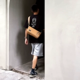 Кожаная сумка через плечо для влюбленных, японская сумка подмышку для отдыха, можно стирать