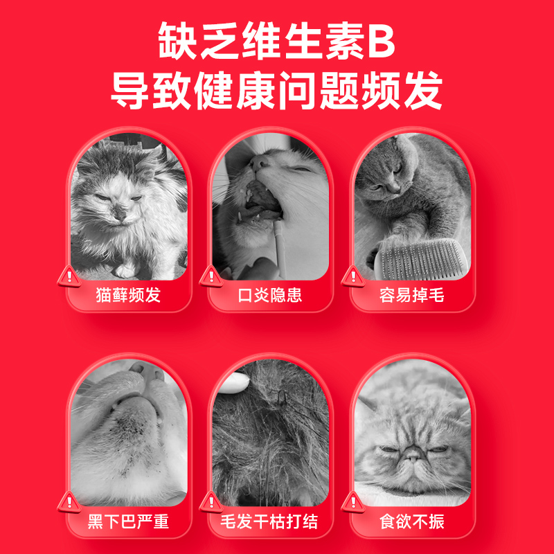 谷登【天然】液体猫咪维生素b猫用猫藓口炎防掉毛复合400%吸收率