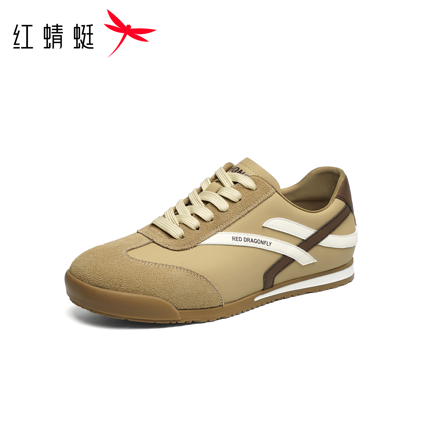红蜻蜓德训鞋2025秋季新款男鞋子赛车鞋运动休闲阿甘鞋男板鞋潮鞋 - 图0