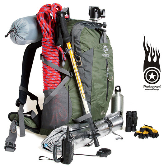 五角星pentagram旅行包 特惠徒步 户外双肩背包登山包骑行包男女