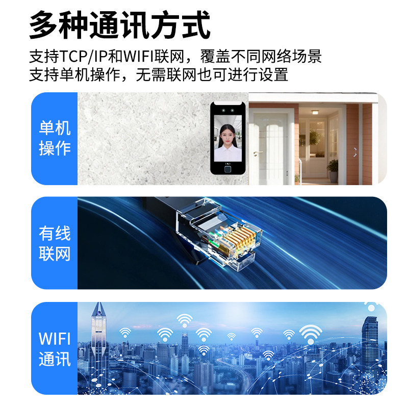 4G dynamic face recognition access control all-in-one attendance machine lifetime free traffic waterproof WiFi attendance applet