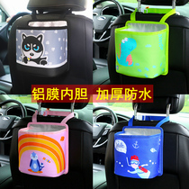 Car-hanging trash can in car with vehicle garbage bag box creative multifunctional waterproof cartoon can hang things barrel