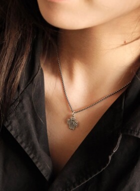 Heymen黑门ihs希腊十字架项链