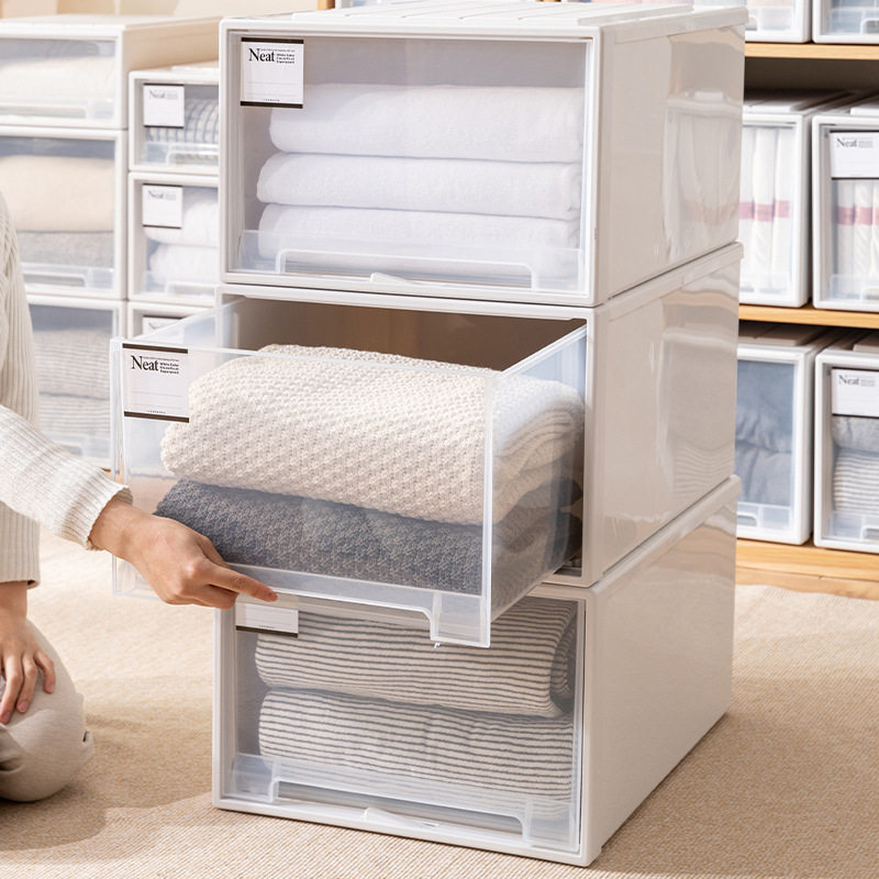 台州市趣纳生活用品有限公司趣纳加厚透明收纳抽屉储物箱玩具整理,淘宝优惠券,粉丝福利购,淘宝优惠卷