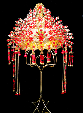 九尾狐媳娘娘凤冠黑妈妈奶奶女佛像佛祖堂口贡品发女娲娘观音凤冠