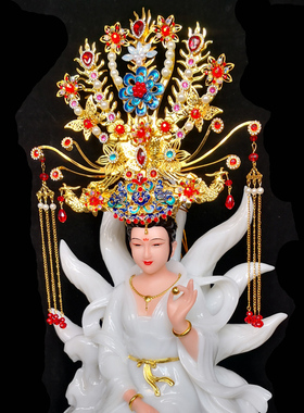 12/21寸凤冠神像泰山奶奶凤冠黑老太九尾狐王母娘娘头饰彩色帽子