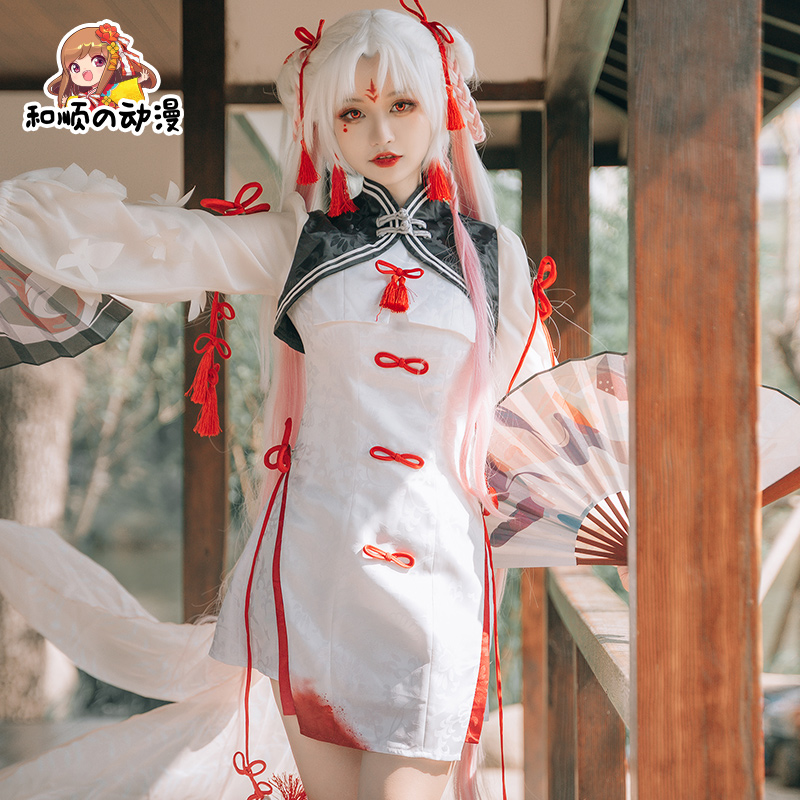 和顺动漫家阴阳师不知火cos服魔都绮梦cosplay店长C服旗袍套装女-图0