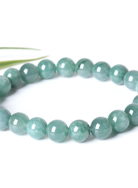 天然A货玉石危料蓝水翡翠圆珠手链手串diy手链手串饰品配珠7.8mm