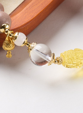 五行六合白龙涎蜜蜡貔貅手链串珠女天然中草药材水晶佛珠手串批发