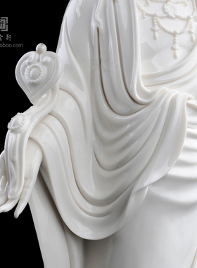 观音会所禅意风佛像德化陶瓷