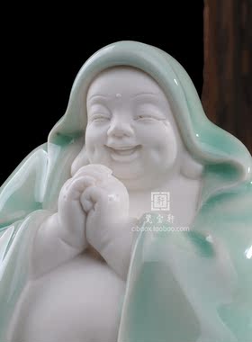 红釉摆件招财喜庆可爱风德化瓷