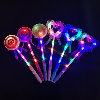 Love Fairy Stick Girl Stick Party ບັນຍາກາດ Lollipop Luminous Stick ສະຫນັບສະຫນູນ Stick ຈົບການສຶກສາ ບັນຍາກາດການປະຕິບັດ Props