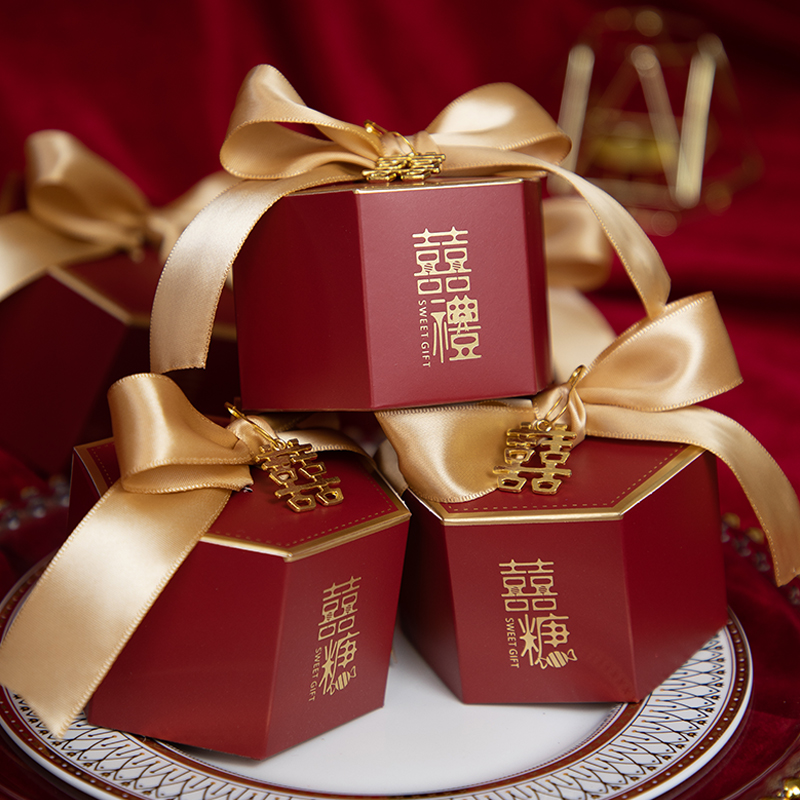 2025新款糖盒结婚喜糖盒子婚礼高级感满月糖果盒喜糖礼盒空盒纸盒 - 图0