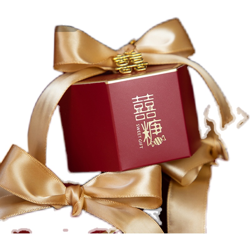 2025新款糖盒结婚喜糖盒子婚礼高级感满月糖果盒喜糖礼盒空盒纸盒 - 图3