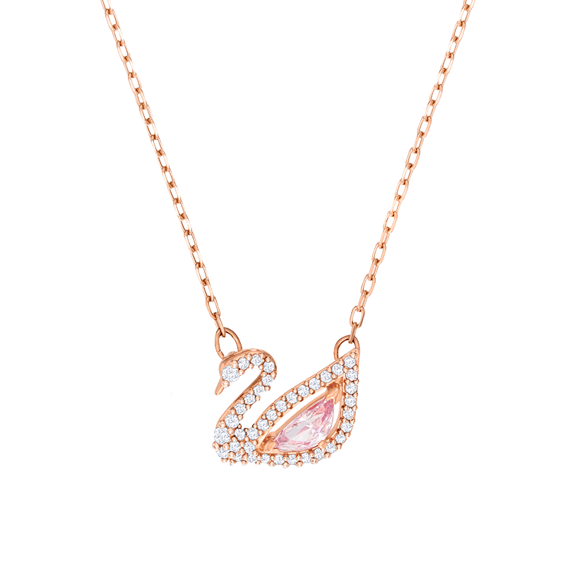 swarovski新品渐变天鹅小号锁骨链 欧派亿奢汇海外项链