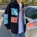 Áo mới 2019 áo gió dụng cụ nam Hong Kong phiên bản Hàn Quốc xu hướng lỏng áo sơ mi nữ sinh hoang dã - Cao bồi
