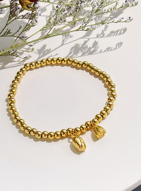 莲蓬莲心两世欢手链钛钢不掉色