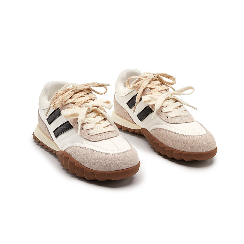 【王小毒】梦想赛道○4.5cm内增高德训鞋女复古撞色新休闲小白,淘宝优惠券,粉丝福利购,淘宝优惠卷