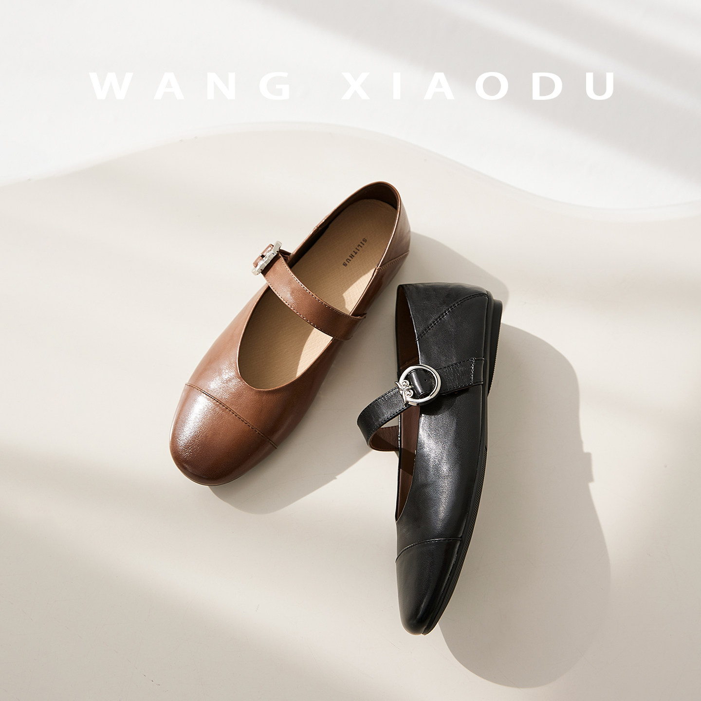 原创【王小毒】夜精灵●粗跟单鞋女真皮复古优雅圆头耐磨浅口单鞋,淘宝优惠券,粉丝福利购,淘宝优惠卷