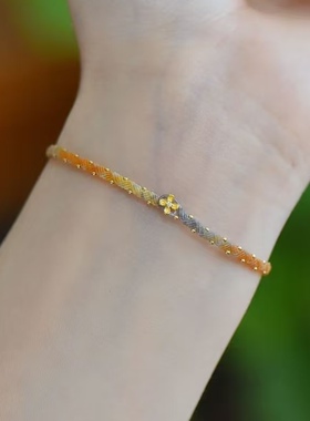 手工编织黑色莲花手绳