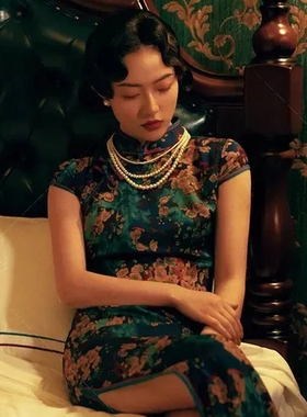 多层小珍珠项链配旗袍配饰品女士毛衣链子颈链加长版锁骨链子1045