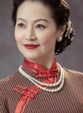 双层珍珠项链女款国风旗袍锁骨链