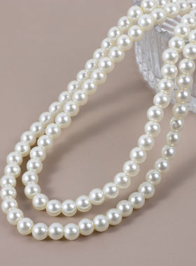 双层珍珠多层叠戴锁骨链