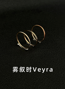极细可叠戴钛钢戒指女百搭指环