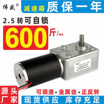 50ZY turbo worm deceleration motor self-lock 12V micro DC throttle small motor 24V DC speed reduction motor