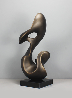 现代简约抽象雕塑大摆件软装饰品