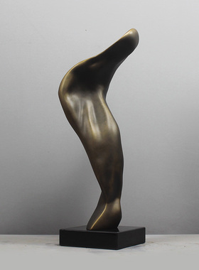 抽象艺术摆件软装饰品玻璃钢家居售楼处酒店大厅玄关创意雕塑摆饰