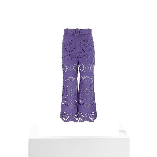 1h可退 欧洲直邮ZIMMERMANN 女士休闲裤1239PSS244BLU阔腿裤 - 图3