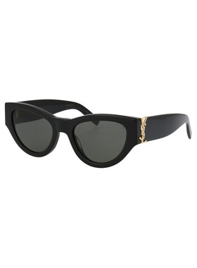 Saint Laurent 圣罗兰 女士 BLACK-BLACK-GREY 醋纤太阳眼镜 SLM9