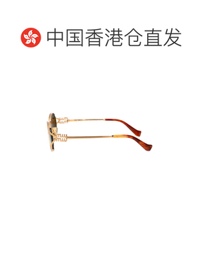 香港直邮MIU MIU 女士眼镜 0MU52YS7OE01T AW2025 金色太阳镜