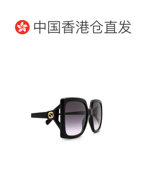 1h可退 香港直邮Gucci 古驰 女士 徽标太阳镜 GG0876S black黑色