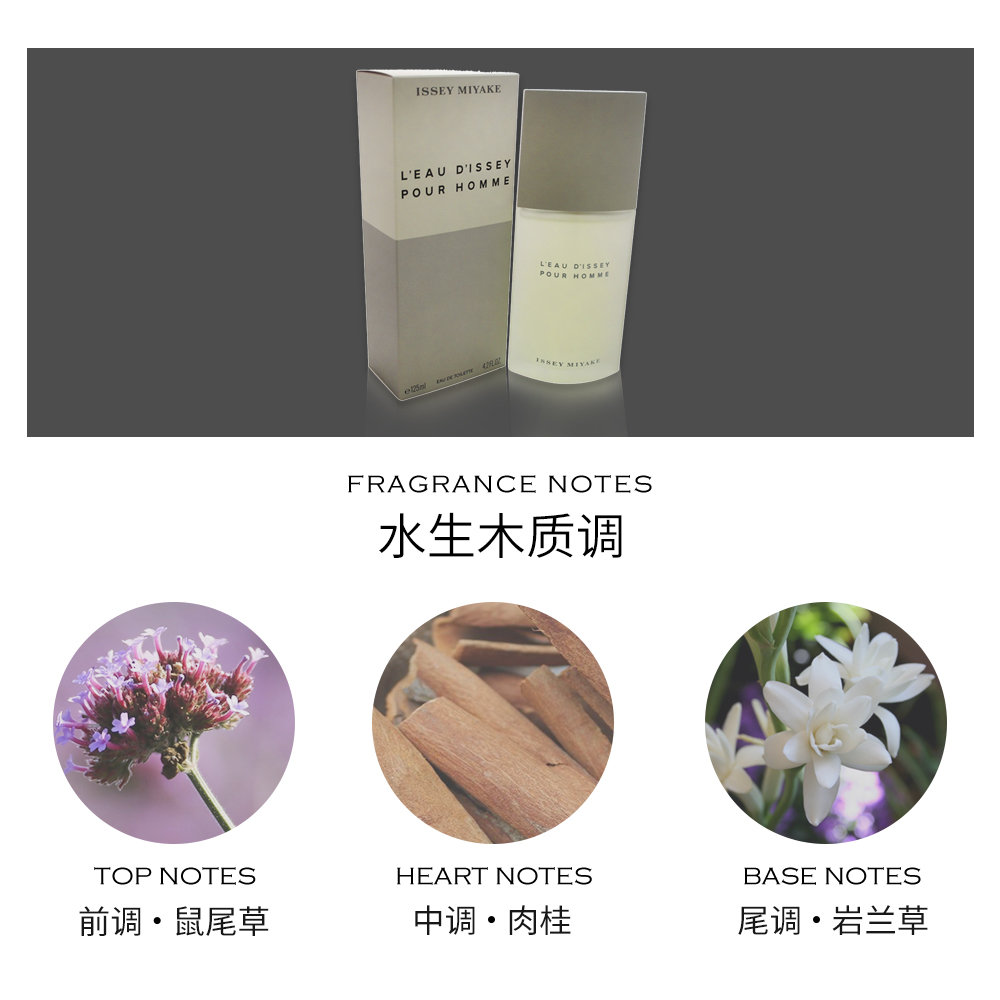 天猫国际海外仓直购美国直邮IsseyMiyake三宅一生一生之水男士淡香水EDT75ml/125ml2
