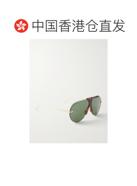 香港直邮LOEWE 罗意威 女士 飞行员镀金龟甲色醋纤太阳眼镜 LW401
