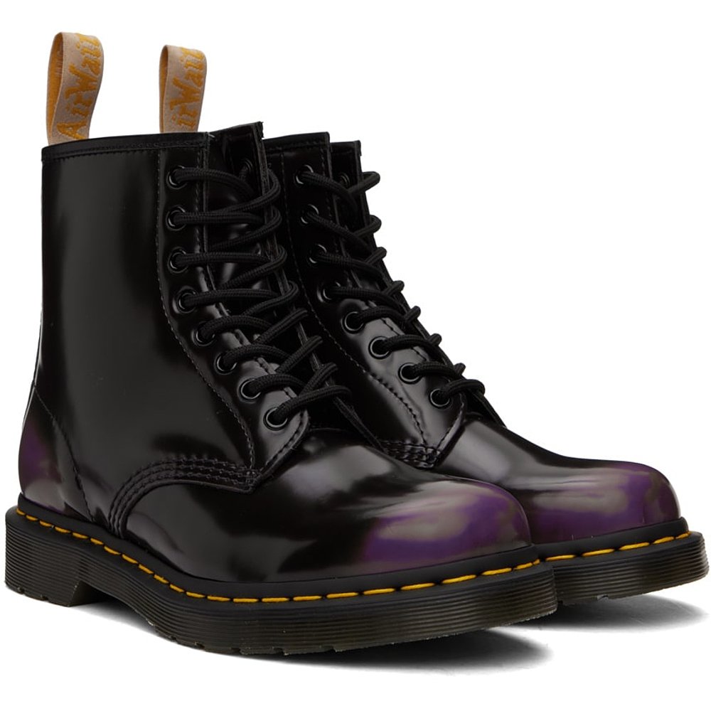 香港直邮潮奢 Dr. Martens 马丁大夫 男士 黑色 & 紫色 1460 踝靴