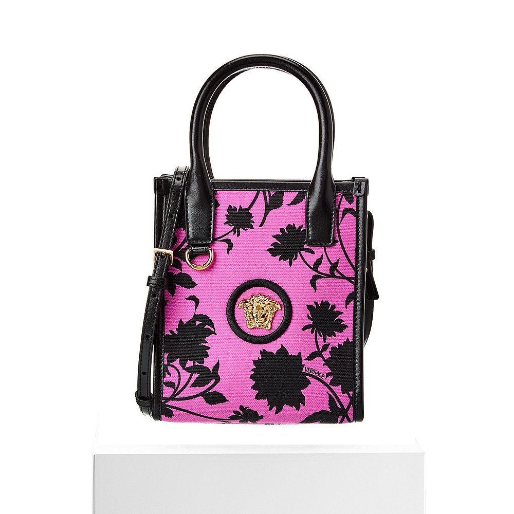 Versace La Medusa Mini Canvas & Leather Tote - pink 【美国奥 - 图3