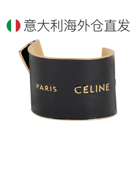 欧洲直邮CELINE 女士手链手镯 B107A3F6638DK SS2026 黑色 字母手
