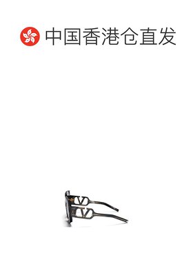 香港直邮VALENTINO 女士眼镜 VSOULBLKGLD SS2024 黑色 徽标太阳