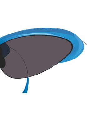 BALENCIAGA 男士太阳镜 BB0232S004 SS2025 蓝色 1E3Y4ID0A