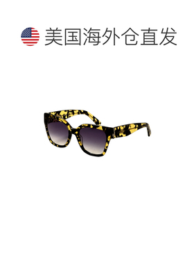 自营Longchamp Women's 55 mm Yellow Sunglasses - yellow havan