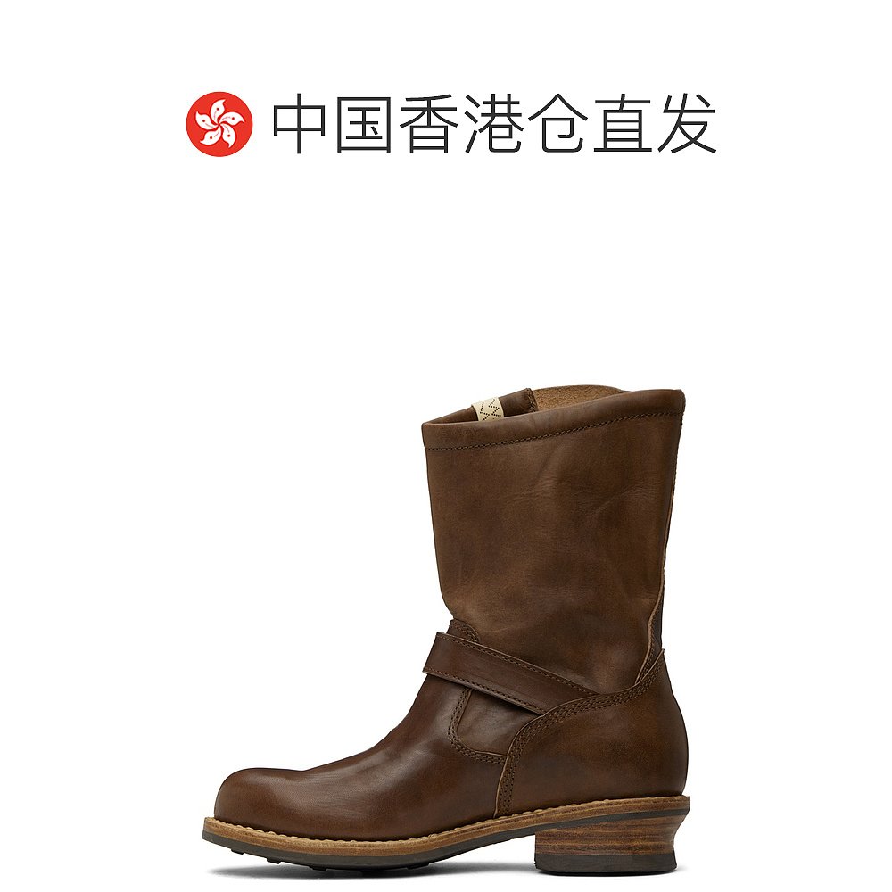 香港直邮潮奢 Visvim 维斯维木 男士 棕色 Landers 切尔西靴 0123 - 图1