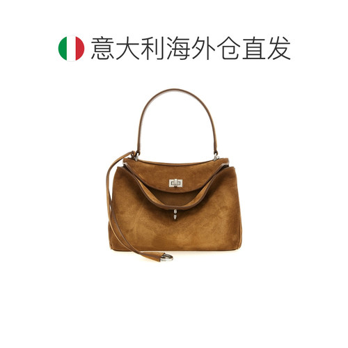 1h可退 欧洲直邮BALENCIAGA 女士斜挎包 7897792AB4G2533 CO 棕色 - 图1