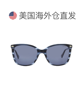 自营Polaroid Polarized Blue Square Ladies Sunglasses PLD 410
