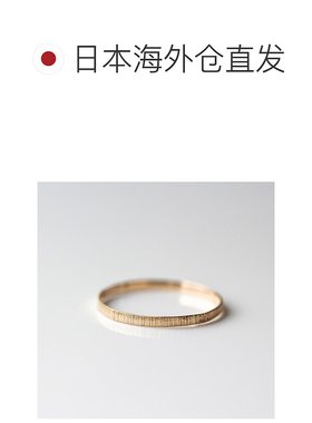 1h可退 日本直邮cui-cui K10YG 黄金戒指 简约金色指环 噪点质感