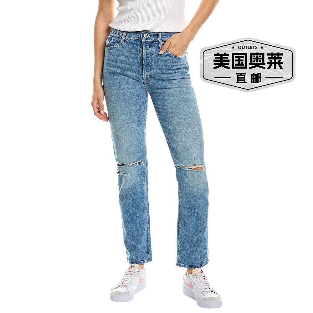 MOTHER The Huffy Skimp Belle De Nuit Straight Jean blue 【美 - 图0