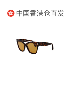 香港直邮TOM FORD 女士太阳镜 FT121752E SS2026 黄色 全框太阳镜